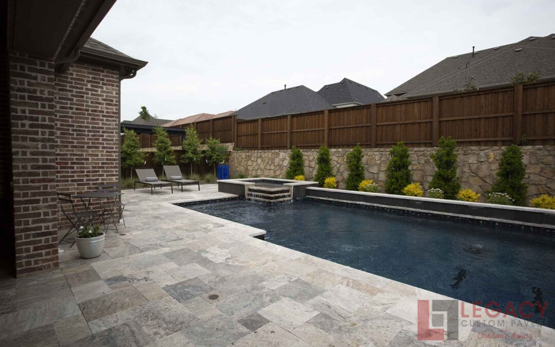 Custom paver pool deck and patio