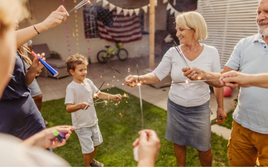 Pool deck firework safety